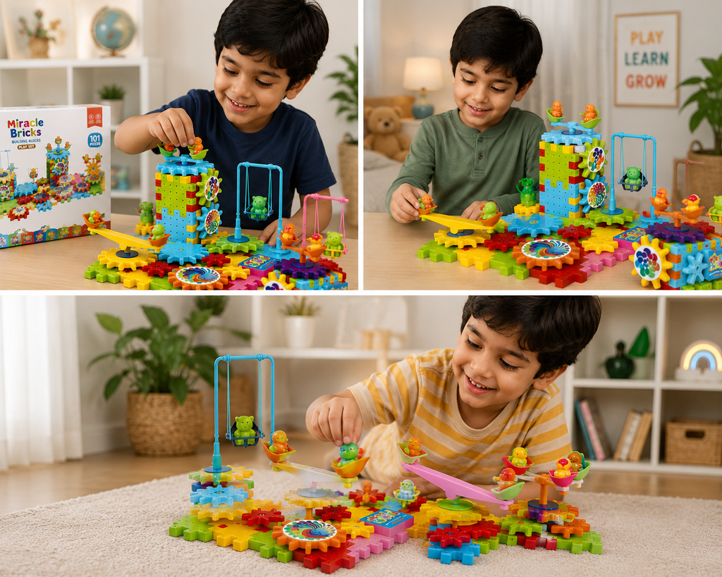 Miracle Spinning Gear Building Blocks 101 Pieces set