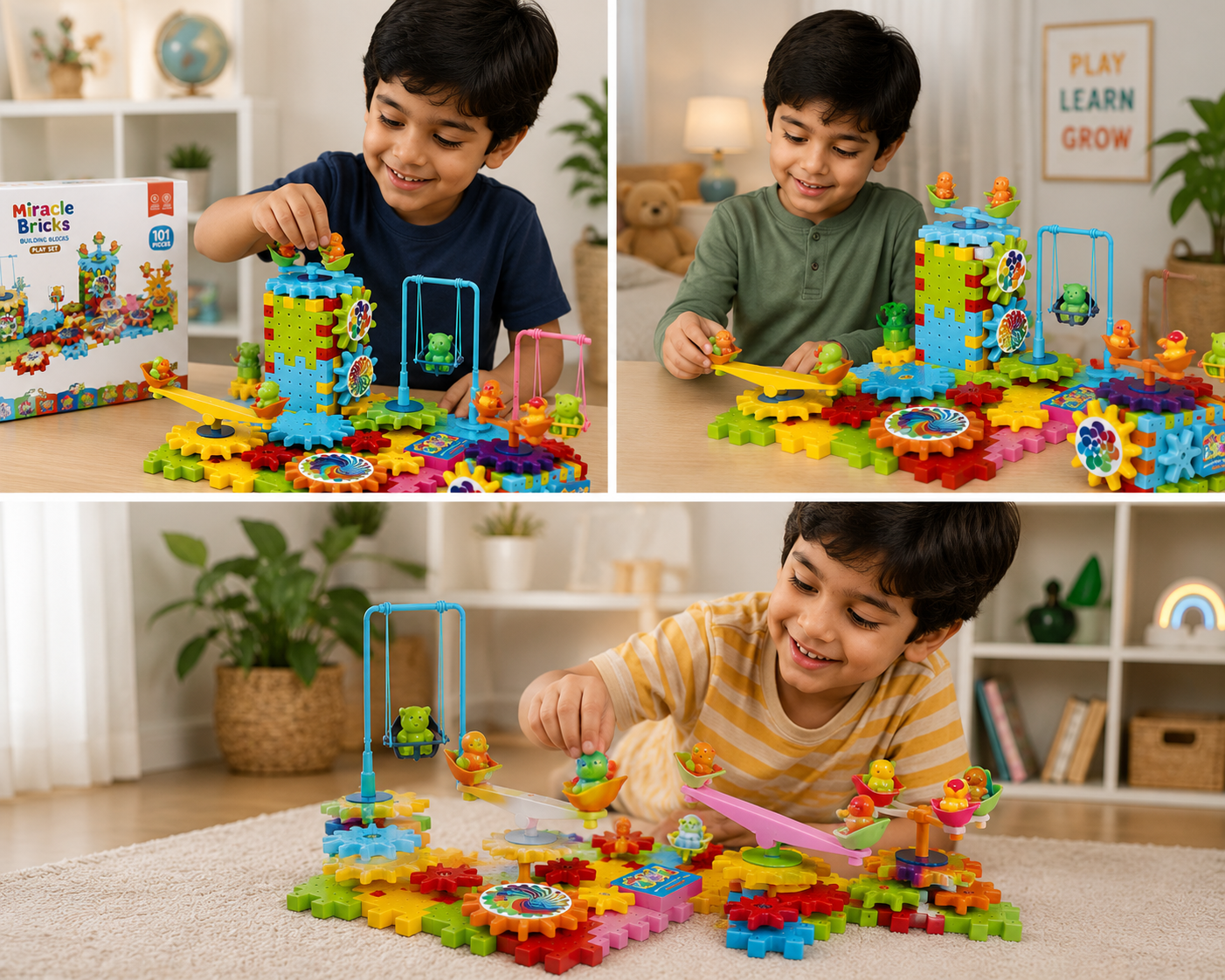 Miracle Spinning Gear Building Blocks 101 Pieces set